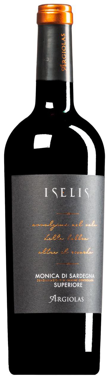 Вино Argiolas. Ізеліс Моніка ді Сардегна Суперіоре 2020 чер 0,75л 14,5%